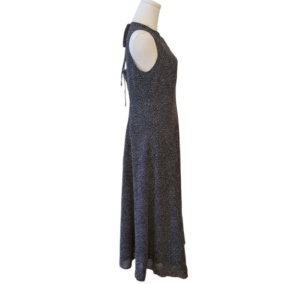 Vintage David Warren Black Sleeveless Maxi Dress Size 4 - Picture 3 of 5